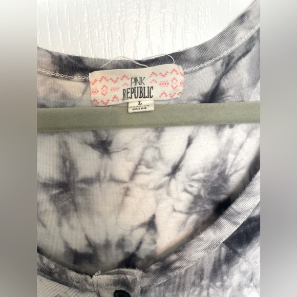 Pink Republic tie dye long sleeve shirt - Picture 3 of 4
